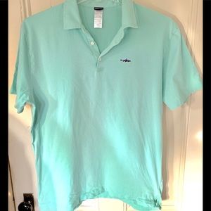 Patagonia Trout Fitz Roy Polo Shirt Strait Blue LG
